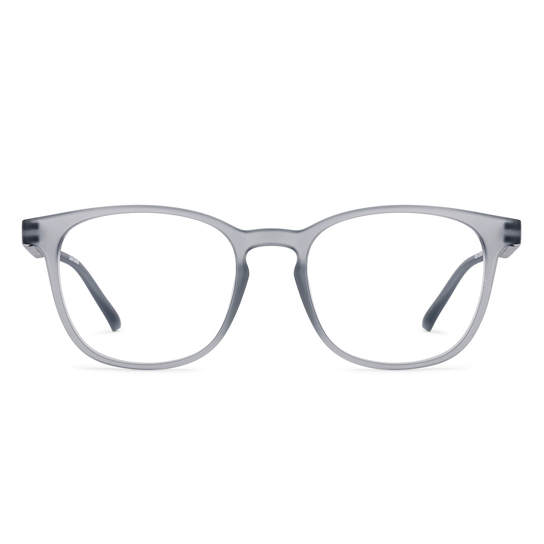 Matt grey square shape frame for men & women