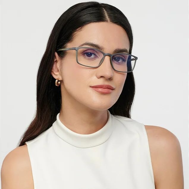 Full Rim Rectangular | For Men & Women | Medium size lightweight frame