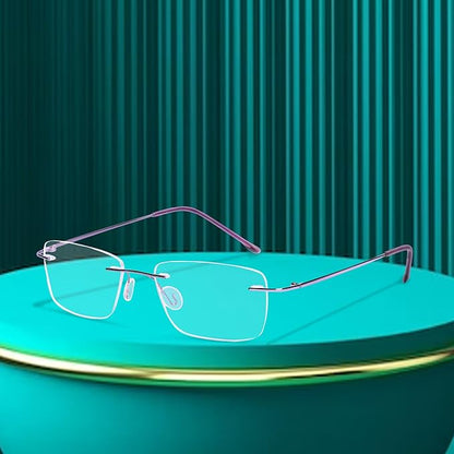 Titanium Glasses Frame , Rimless Frameless Optical Eyewear Eyeglasses for Men and Women