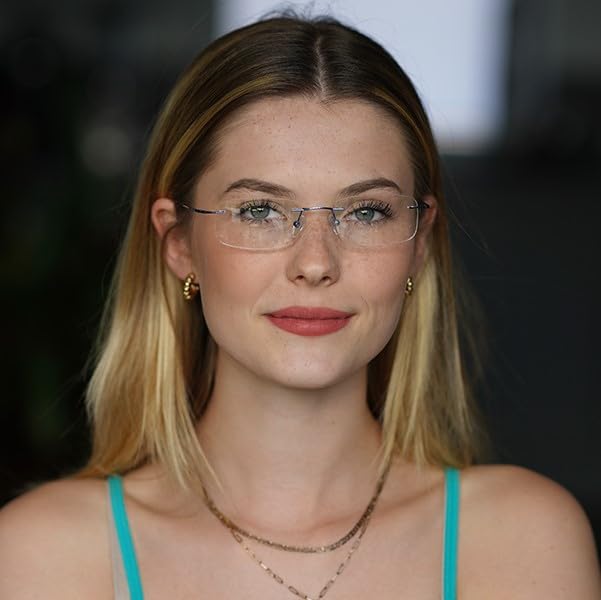 Pink Rimless Unisex Lightweight Frame for women