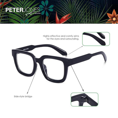 Peter Jones Square Unisex oversized Frame for men and women ( power lens Available)