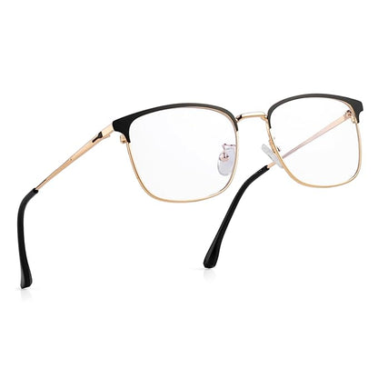 Square Spectacles Frames for Men Women | Metal titanium Frame ( power lens Available)