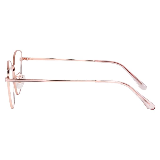Premium Cat Eye Glasses Metal frame | Anti Glare &amp; UV Protection default