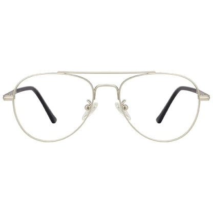 Metal Avitor silver frame for men ( power lens Available)
