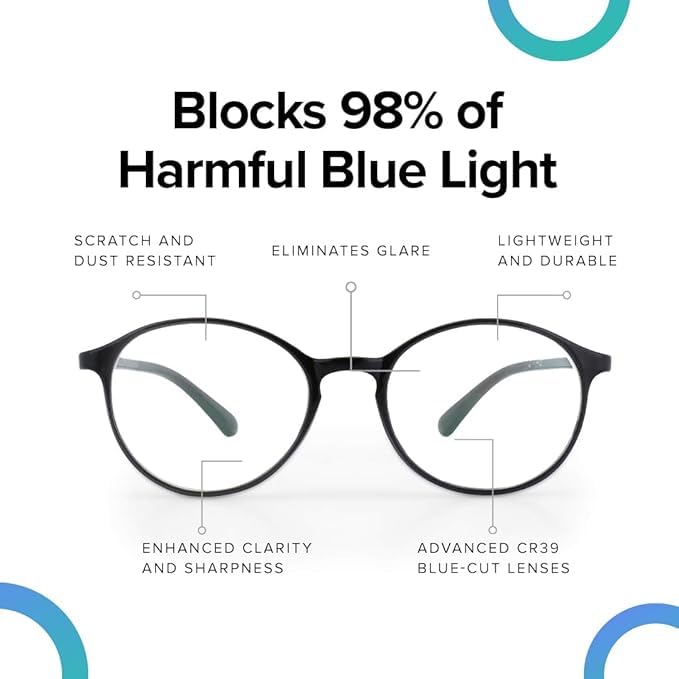 Round Eye Glass Spectacles For Men&amp;Women ( power lens Available)