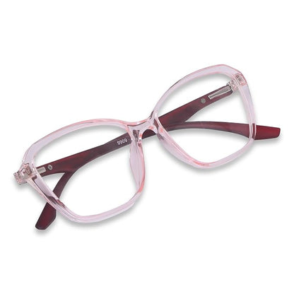 Matt Pink cateye Frame for women light weight fiber ( power lens Available)