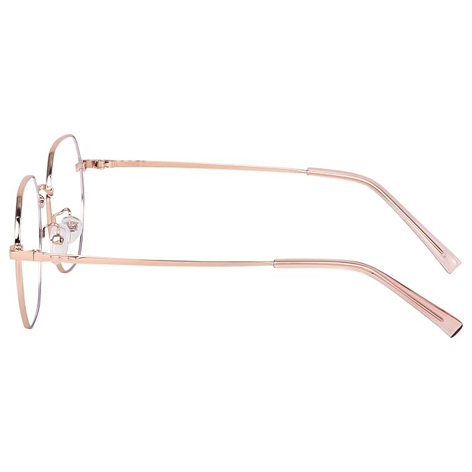 Rose Gold Cat-eye Metal light weight Frame for women ( power lens Available)