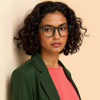 Military Green Full Rim Square  HUSTLR UAE Frame for men &amp; women