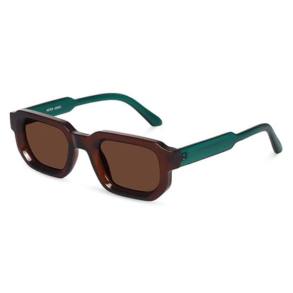 Peter Jones Brown Unisex Broad Frame Square UV/UB Protected Sunglasses for men and women