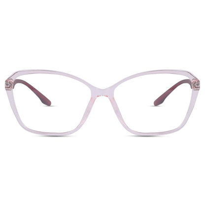 Matt Pink cateye Frame for women light weight fiber ( power lens Available)