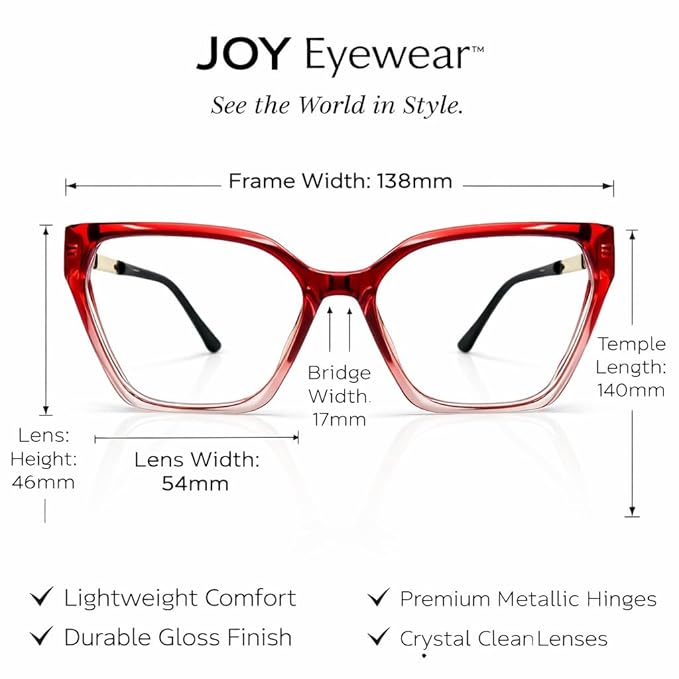 Cherry colour cateye desinger frame wore by celebrity fiber light weight frame
