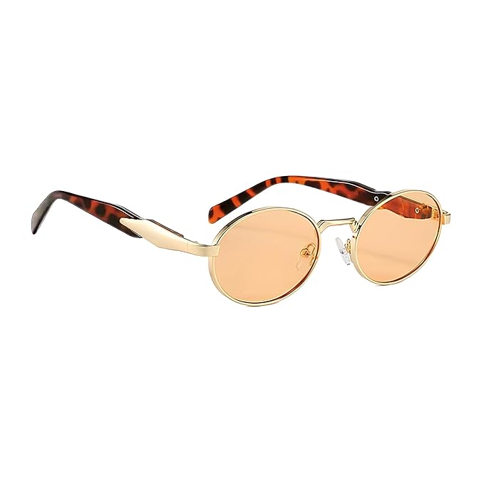 Flaunt Series Retro Oval Ellipse Sunglasses for Men &amp; Women | UV400 Protection | Dubai trendy glasses