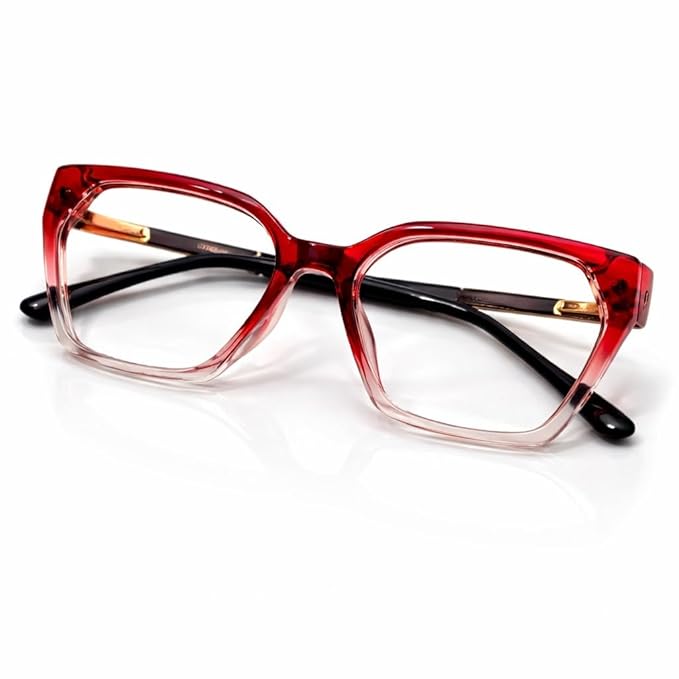 Cherry colour cateye desinger frame wore by celebrity fiber light weight frame