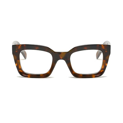 Flaunt Dotted Series Oversized Square Blue Light Blocking Glasses for Women &amp; Men | Thick Bold Stylish