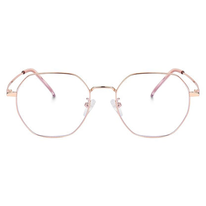 Rose Gold Cat-eye Metal light weight Frame for women ( power lens Available)