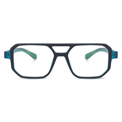 Matte Black Blue Color I Unisex I Medium Size I Square Frame (power lens Available)