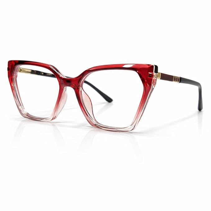Cherry colour cateye desinger frame wore by celebrity fiber light weight frame