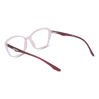 Matt Pink cateye Frame for women light weight fiber ( power lens Available)