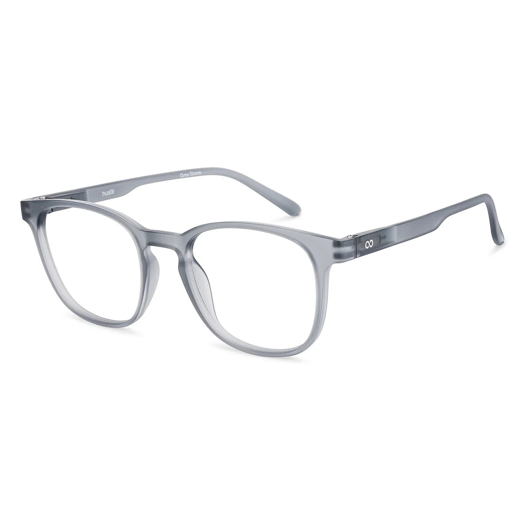 Matt grey square shape frame for men &amp; women