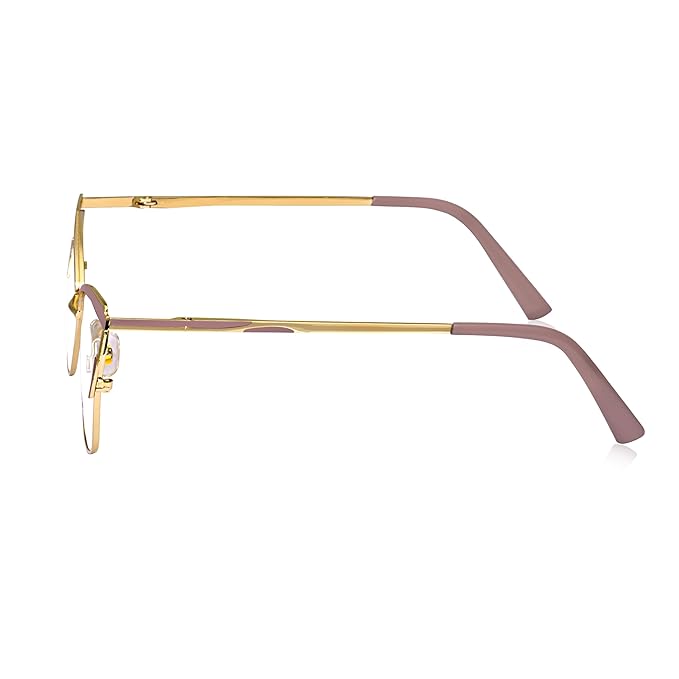 Golden tone metal Cateye frame for women ( power lens Available)