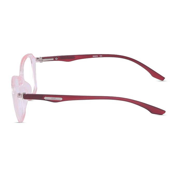Matt Pink cateye Frame for women light weight fiber ( power lens Available)