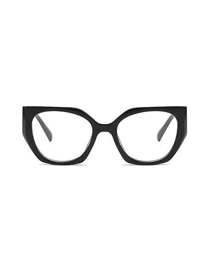 Diva Oversized Cateye Blue Light Blocking Computer Glasses for Men &amp; Women | Unisex Zero Power Eyeglasses for Men &amp; Women