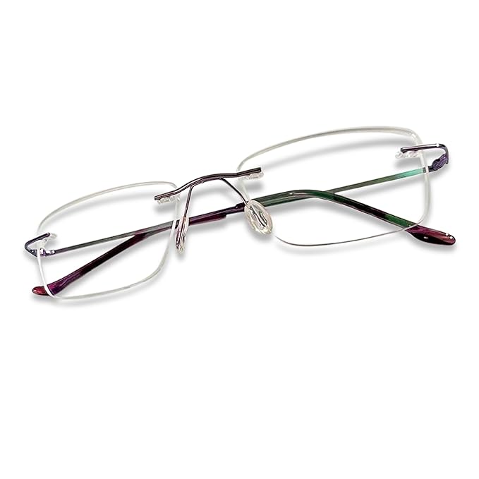 Titanium Glasses Frame , Rimless Frameless Optical Eyewear Eyeglasses for Men and Women
