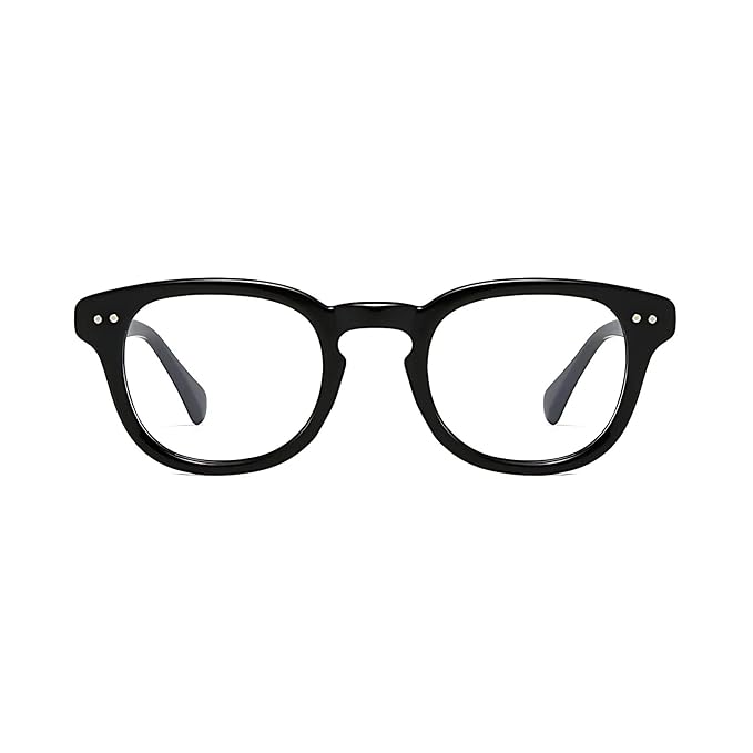Dotted Series Panto Frame for Men &amp; Women | Retro Round Frame Lightweight ( power lens Available)