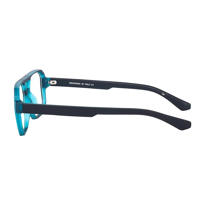 Matte Black Blue Color I Unisex I Medium Size I Square Frame (power lens Available)