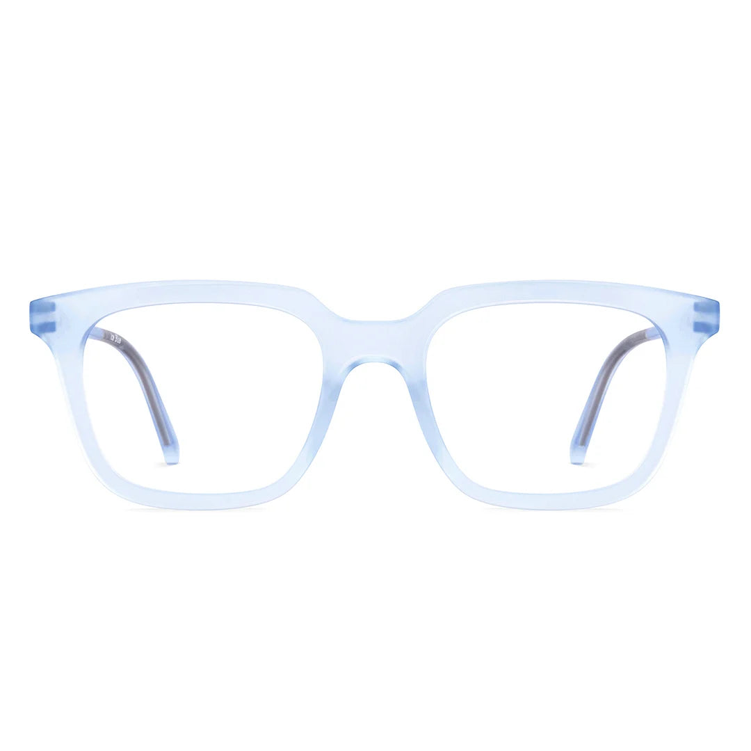Hustler big sizes matt ice blue colour square Frame for men &amp; women